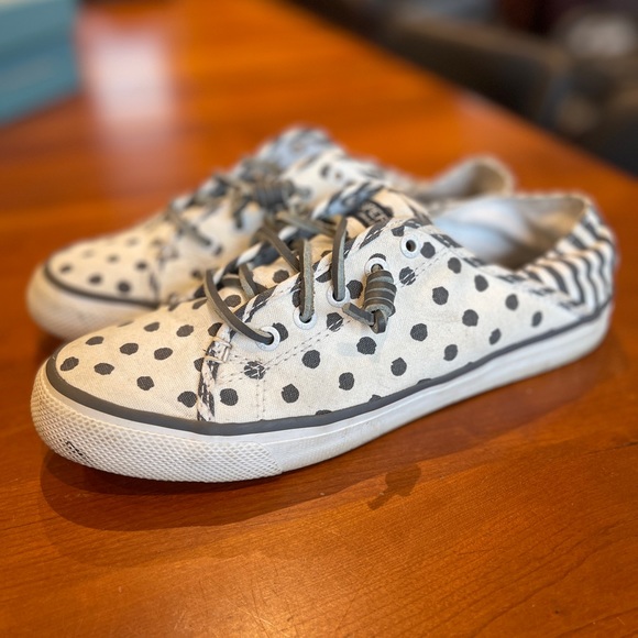 Sperry Seacoast Isle Dot Grey S7.5 - Picture 4 of 4